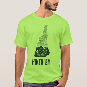 NH 4000 Footers Hiked T - Shirt (grünes Logo)