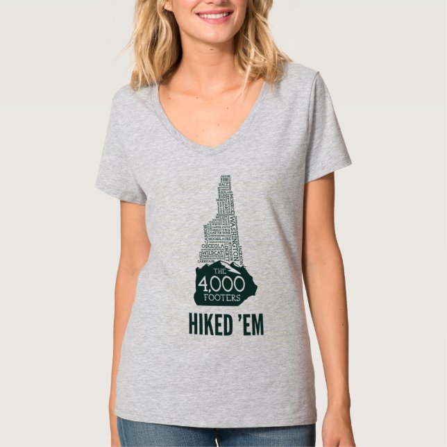 NH 4000 Footers Hiked Women's V-Neck T - Shirt (Vorderseite)