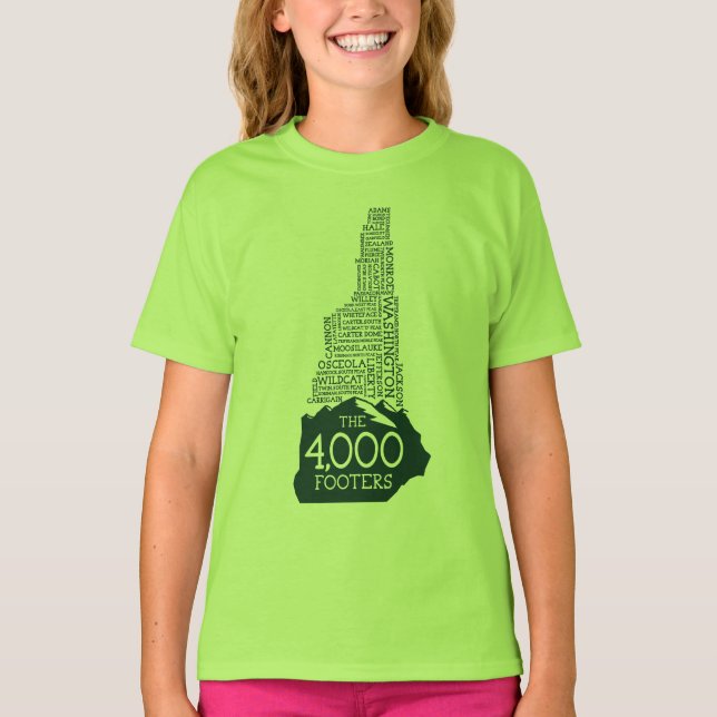 NH 4000 Footers T - Shirt (grünes Logo) (Vorderseite)