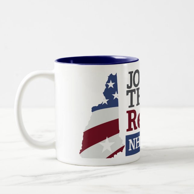 NH-Aufstands-Tasse Zweifarbige Tasse (Links)