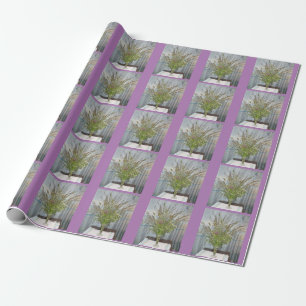 NH Grass Vase Wrapping Paper Geschenkpapier