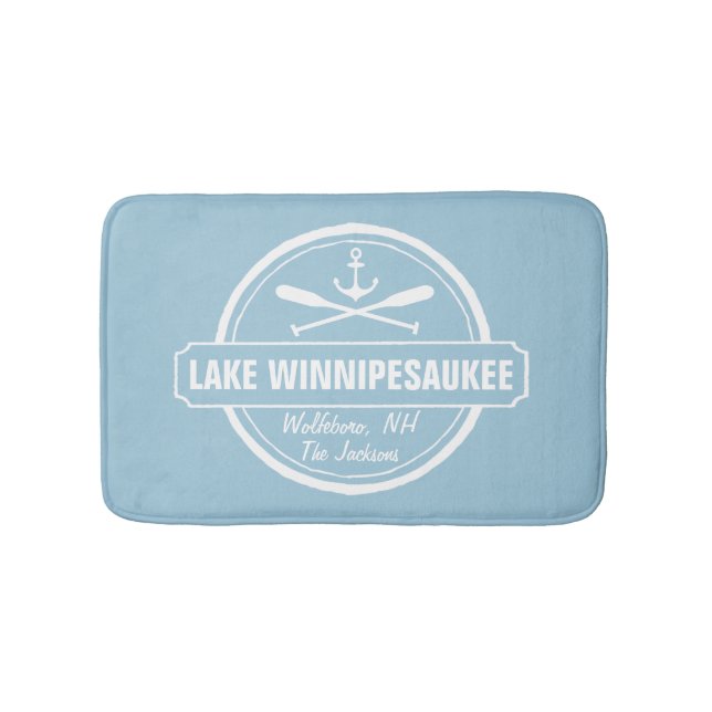 NH Lake Winnipesaukee Sonderstadt, Name, Anker Badematte (Vorderseite)