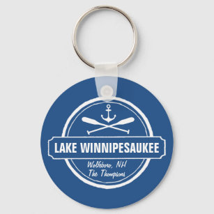 NH Lake Winnipesaukee Sonderstadt, Name, Anker Schlüsselanhänger