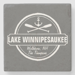 NH Lake Winnipesaukee Sonderstadt, Name, Anker Steinuntersetzer