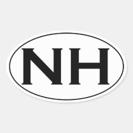 NH Oval Logo Ovaler Aufkleber