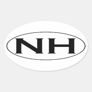 NH Oval Logo Ovaler Aufkleber