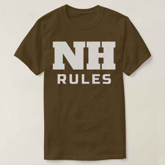 NH Rules New Hampshire Pride T-Shirt (Design vorne)