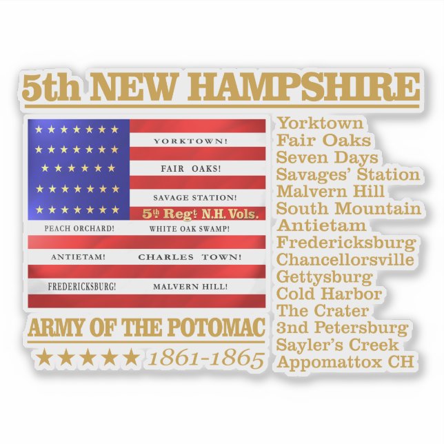 NH Vounteer Infanterie (BH) Aufkleber (Vorderseite)