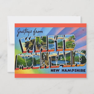 NH White Mountains Postkarte