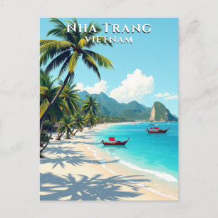 Nha Trang Vietnam Strand Reise Postkarte