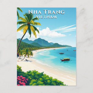 Nha Trang Vietnam Strand Reise Postkarte