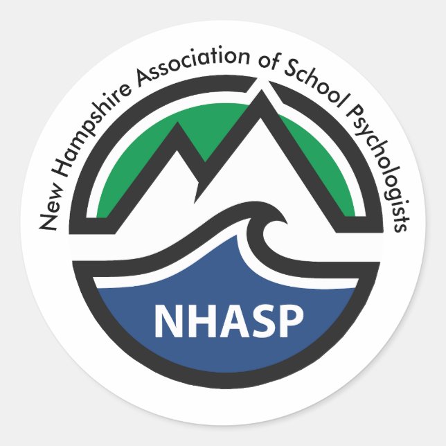 NHASP-Logo-Aufkleber Runder Aufkleber (Vorderseite)