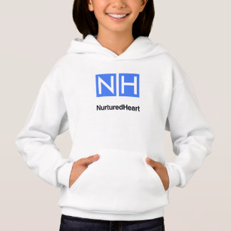 NHI Kids White Pullover Hoodie mit Taschen