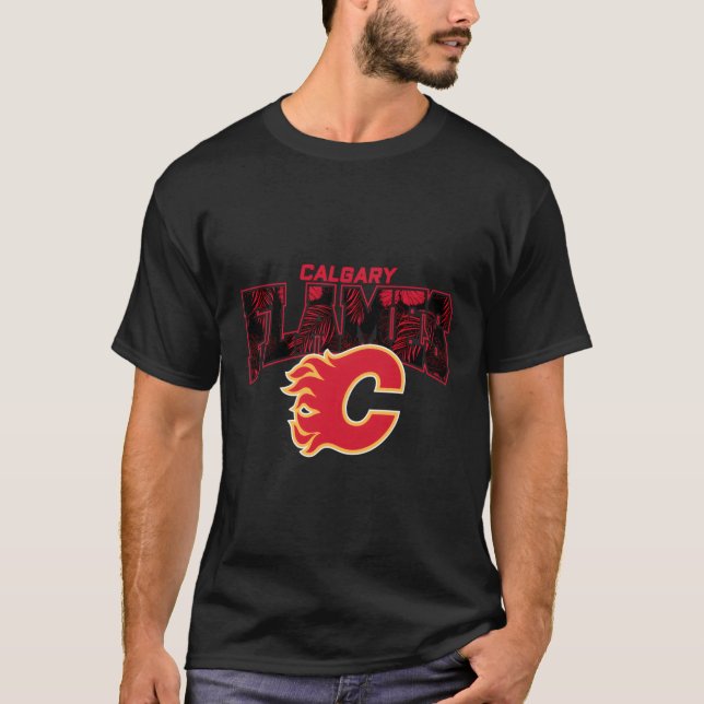 Nhl Surf Skate Calgary Flames Palm Beach T-Shirt (Vorderseite)