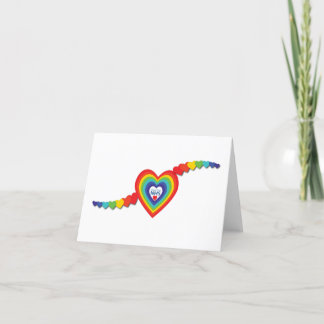 NHS Rainbow Hearts Dankeschön Karte