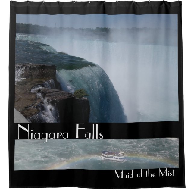 Niagar Falls Maid zum Nebelduschvorhang Duschvorhang (Vorderseite)