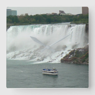 Niagara Fälle auf der kanadischen Seite Quadratische Wanduhr