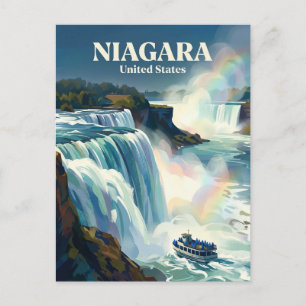 Niagara Fälle New York State Postkarte