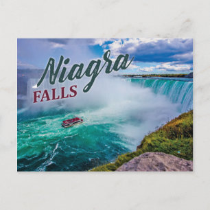 Niagara Fälle Postkarte im Stil der 90er