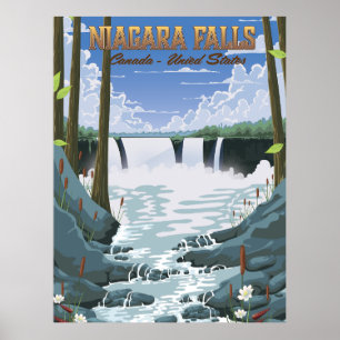 Niagara-Fälle-Reiseposter Poster