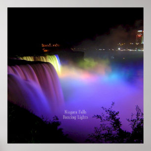 Niagara-Fälle, tanzende Lichter, Poster