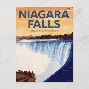 Niagara-Fälle Vintage-Plakat Postkarte