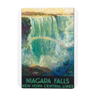 Niagara-Fälle Vintage-Reiseplakat-Kunstwerk Magnet