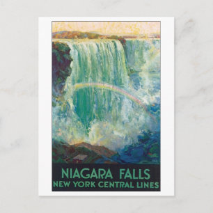 Niagara Fälle Vintage Reiseplakat Postkarte