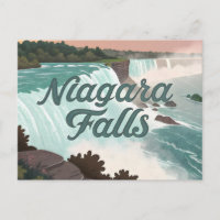 Niagara-Fälle Vintage-Texturillustration