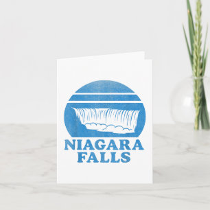 Niagara-Fälle Wasserfall Retro-Souvenir-Touristeng Karte