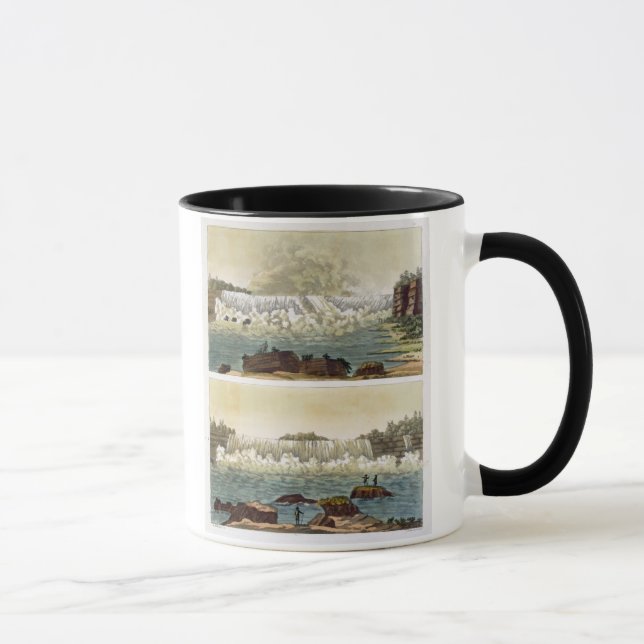 Niagara Falls, 1818 (Farbstich) Tasse (Rechts)