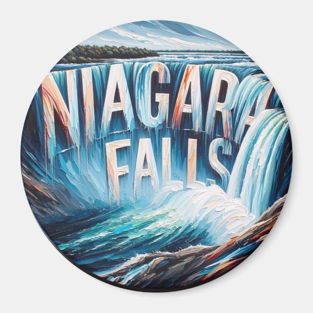 Niagara Falls Acrylic Artwork Magnet (Vorne)