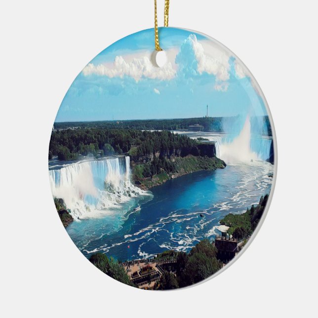 NIAGARA FALLS - Ansicht Keramik Ornament (Links)