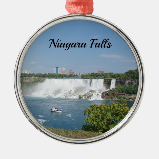 Niagara Falls auf kanadischer Seite Ornament Aus Metall (Vorne)