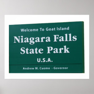 Niagara Falls Begrüßungszeichen Poster