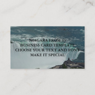 NIAGARA FALLS BUSINESS CARD TEMPLATE VISITENKARTE