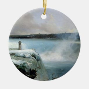 Niagara Falls, c.1837-40 (Öl auf Leinwand) Keramik Ornament
