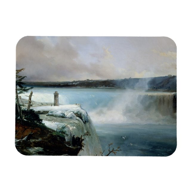 Niagara Falls, c.1837-40 (Öl auf Leinwand) Magnet (Horizontal)