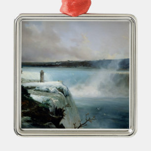 Niagara Falls, c.1837-40 (Öl auf Leinwand) Ornament Aus Metall