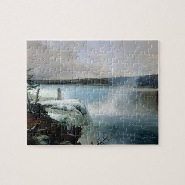 Niagara Falls, c.1837-40 (Öl auf Leinwand) Puzzle (Horizontal)