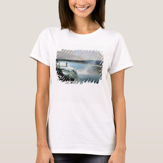 Niagara Falls, c.1837-40 (Öl auf Leinwand) T-Shirt (Vorderseite)