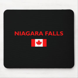 Niagara Falls Canada Canadian Flag Dark Color Mousepad