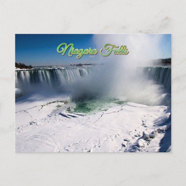 Niagara Falls Canada im Winter Postkarte (Vorderseite)