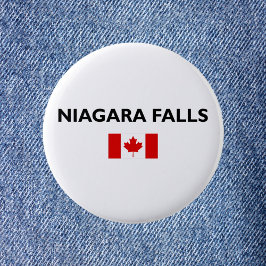 Niagara Falls Canada kanadische Flagge Licht Farbe Button