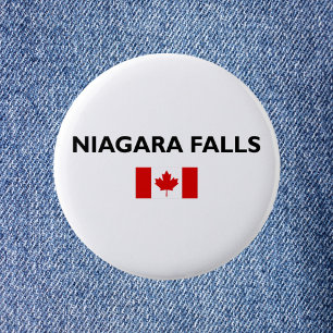Niagara Falls Canada kanadische Flagge Licht Farbe Button