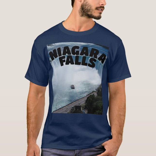 Niagara Falls Canada lustige Typografie Souvenir T-Shirt (Vorderseite)