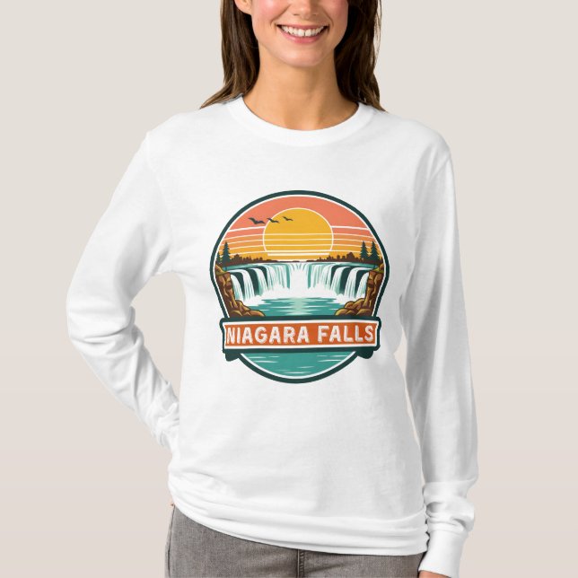 niagara falls canada retro design  T-Shirt (Vorderseite)