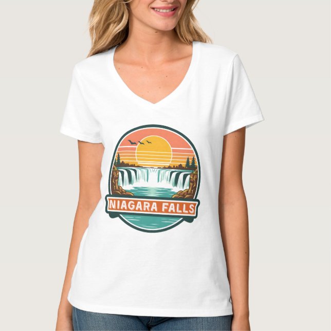niagara falls canada retro design  T-Shirt (Vorderseite)