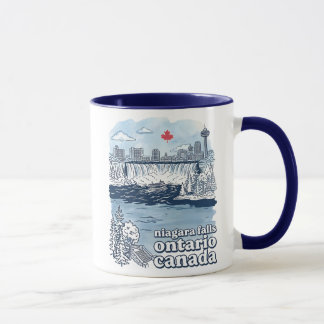 Niagara Falls Canada Simple Skyline Cute Cityscape Tasse