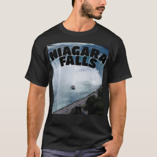 Niagara Falls Canada USA lustige Typografie Boat S T-Shirt